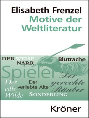 cover image of Motive der Weltliteratur